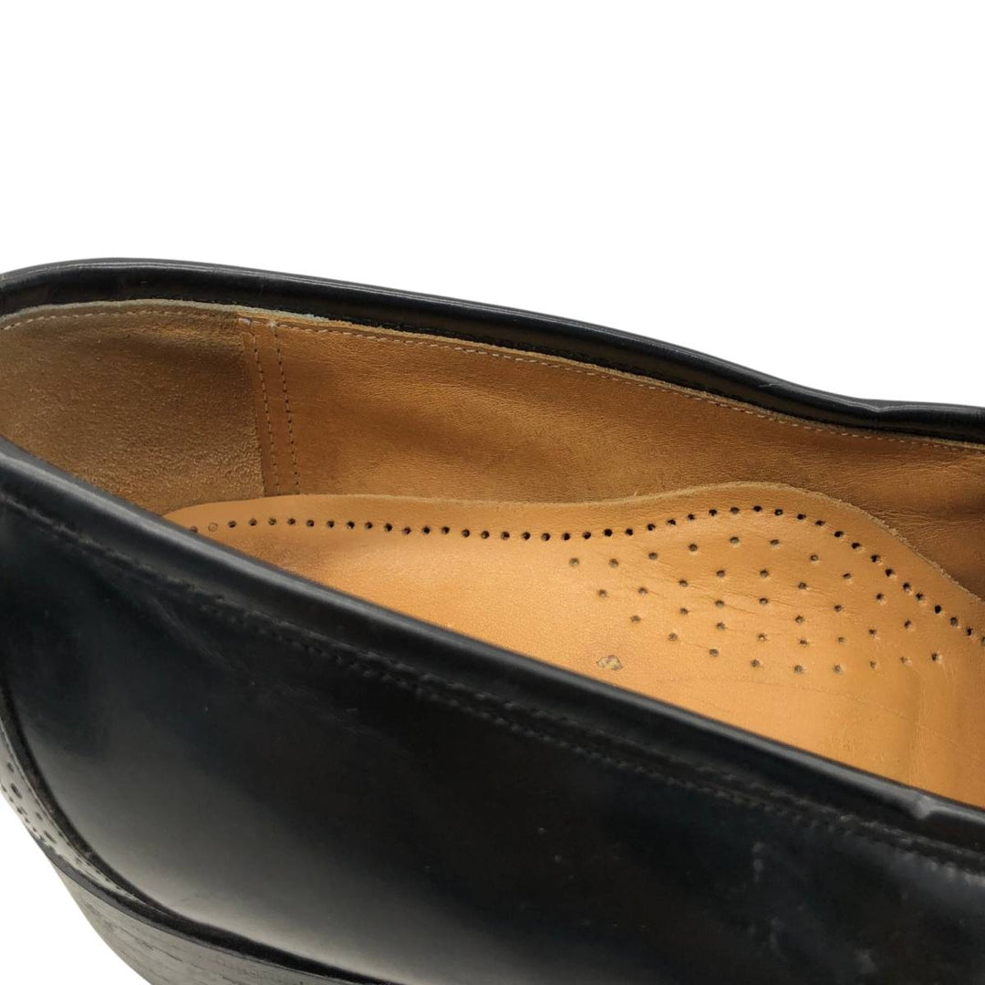 Johnston & Murphy OPTIMA Wingtip Full Brogue Kilt Loafers, Made in USA, Size 9D Men's 27.0cm unclear black type Vintage Second Hand