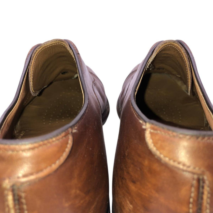 Johnston & Murphy LIMITED Semi-Brogue Straight Tip Shoes, Made in USA, Size 10D (equivalent to men's 11") /saa015024 Men's 28.0cm genuine leather brown type Vintage Second Hand