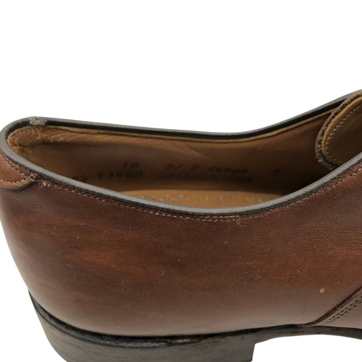 Johnston & Murphy LIMITED Semi-Brogue Straight Tip Shoes, Made in USA, Size 10D (equivalent to men's 11") /saa015024 Men's 28.0cm genuine leather brown type Vintage Second Hand