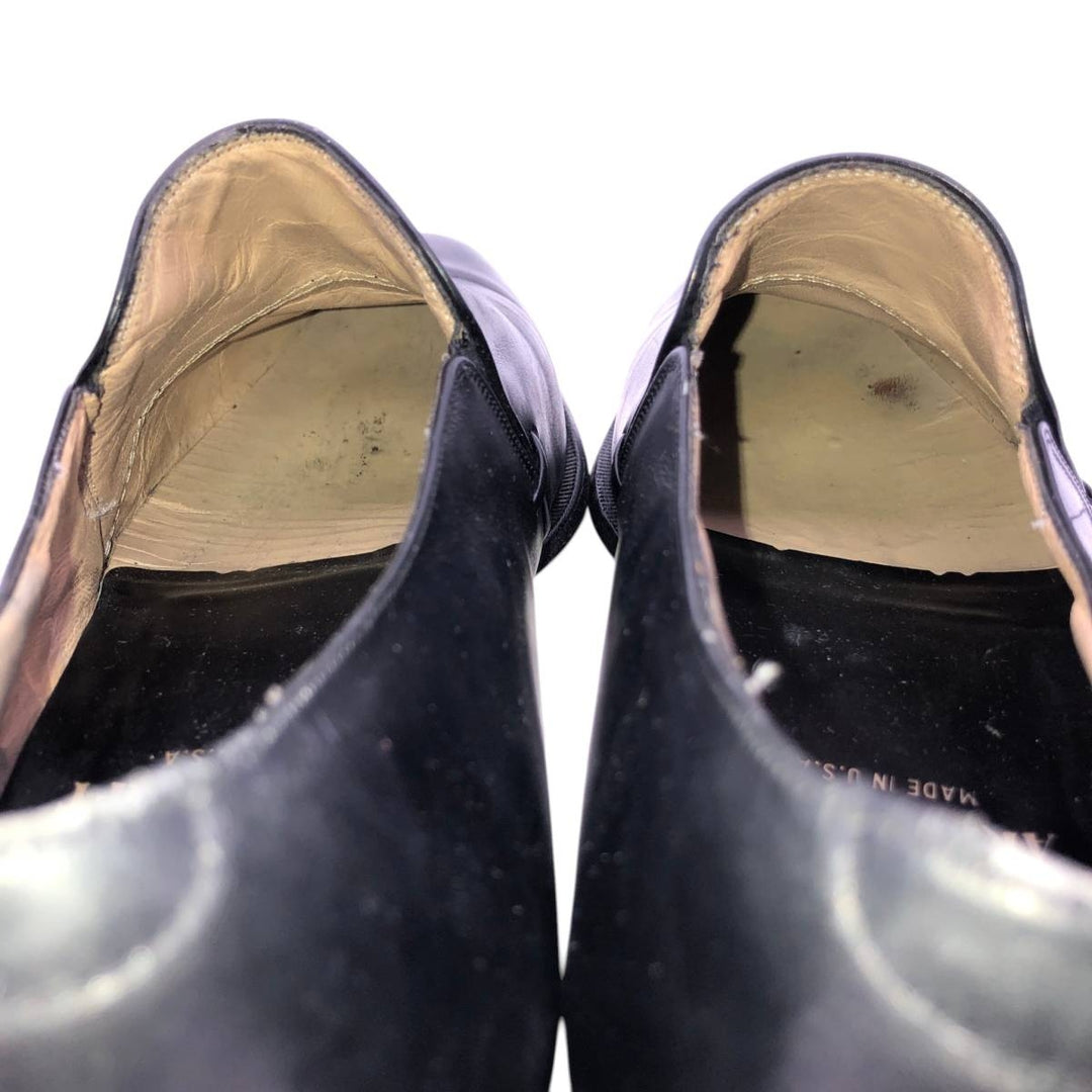 Johnston & Murphy Vamp Loafers, Made in USA Men's 25.5cm genuine leather black type Vintage Second Hand