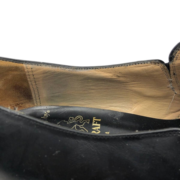 Johnston & Murphy Vamp Loafers, Made in USA Men's 25.5cm genuine leather black type Vintage Second Hand