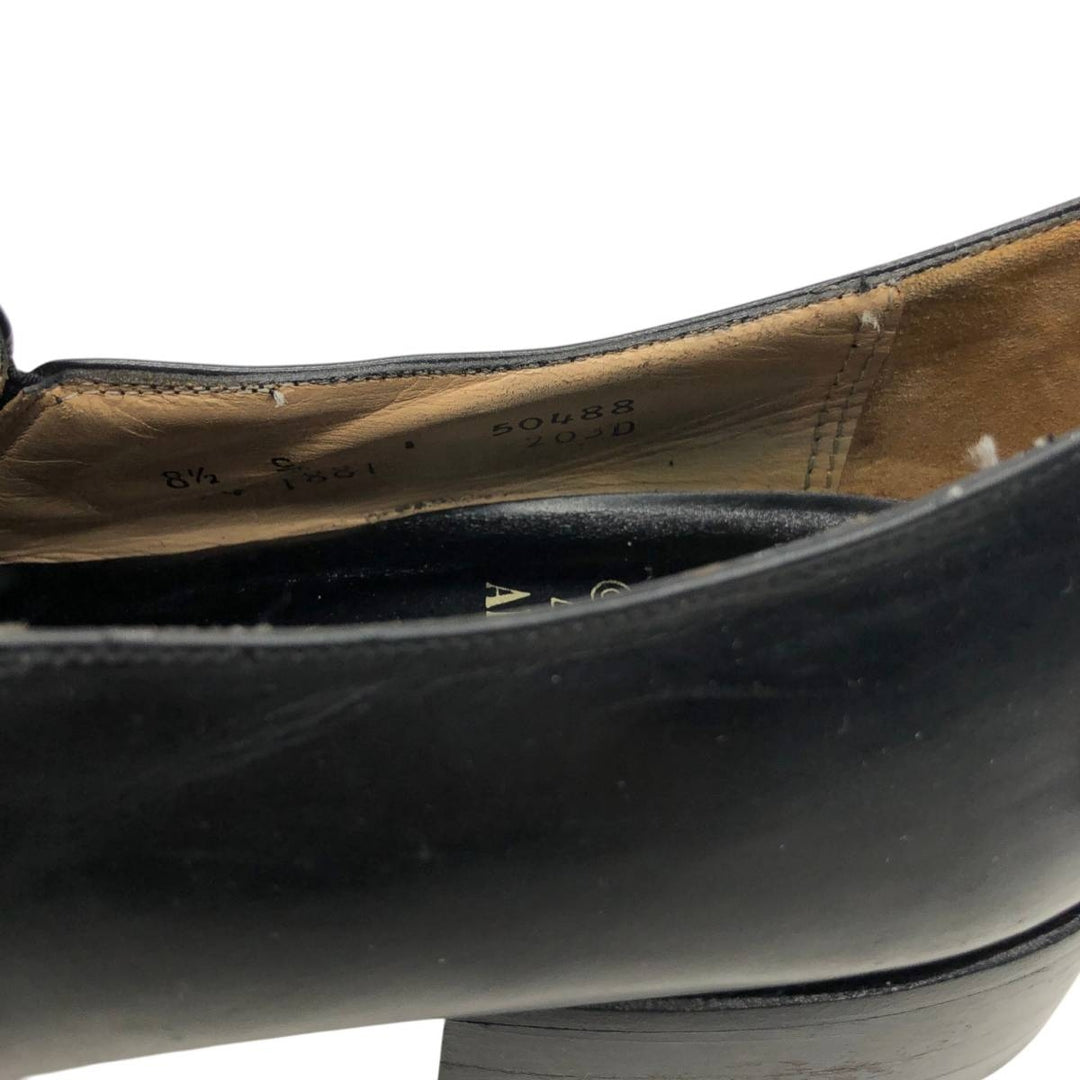 Johnston & Murphy Vamp Loafers, Made in USA Men's 25.5cm genuine leather black type Vintage Second Hand