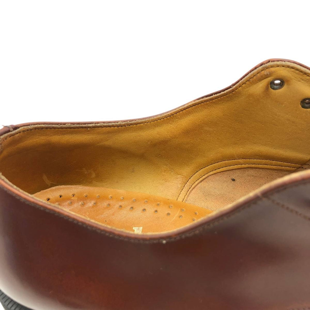 Tricker's plain toe shoes, made in England, size 8 Men's 26.5cm genuine leather brown type Vintage Second Hand