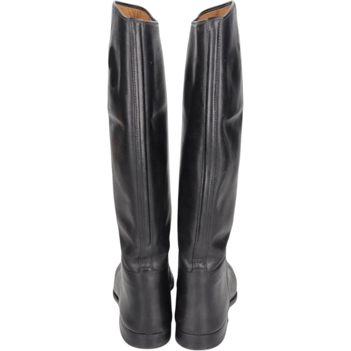 long boots 6 1/2 Women's 25.5cm unclear black type Vintage Second Hand