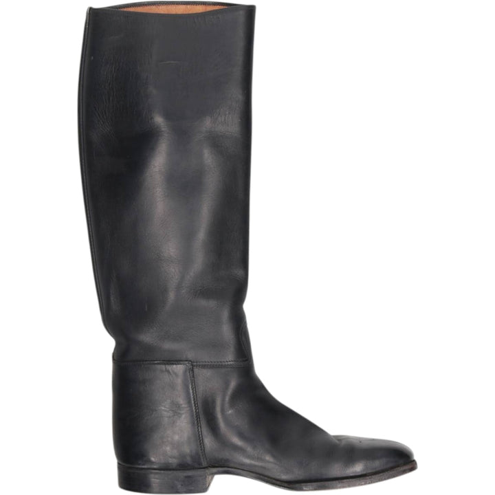 long boots 6 1/2 Women's 25.5cm unclear black type Vintage Second Hand