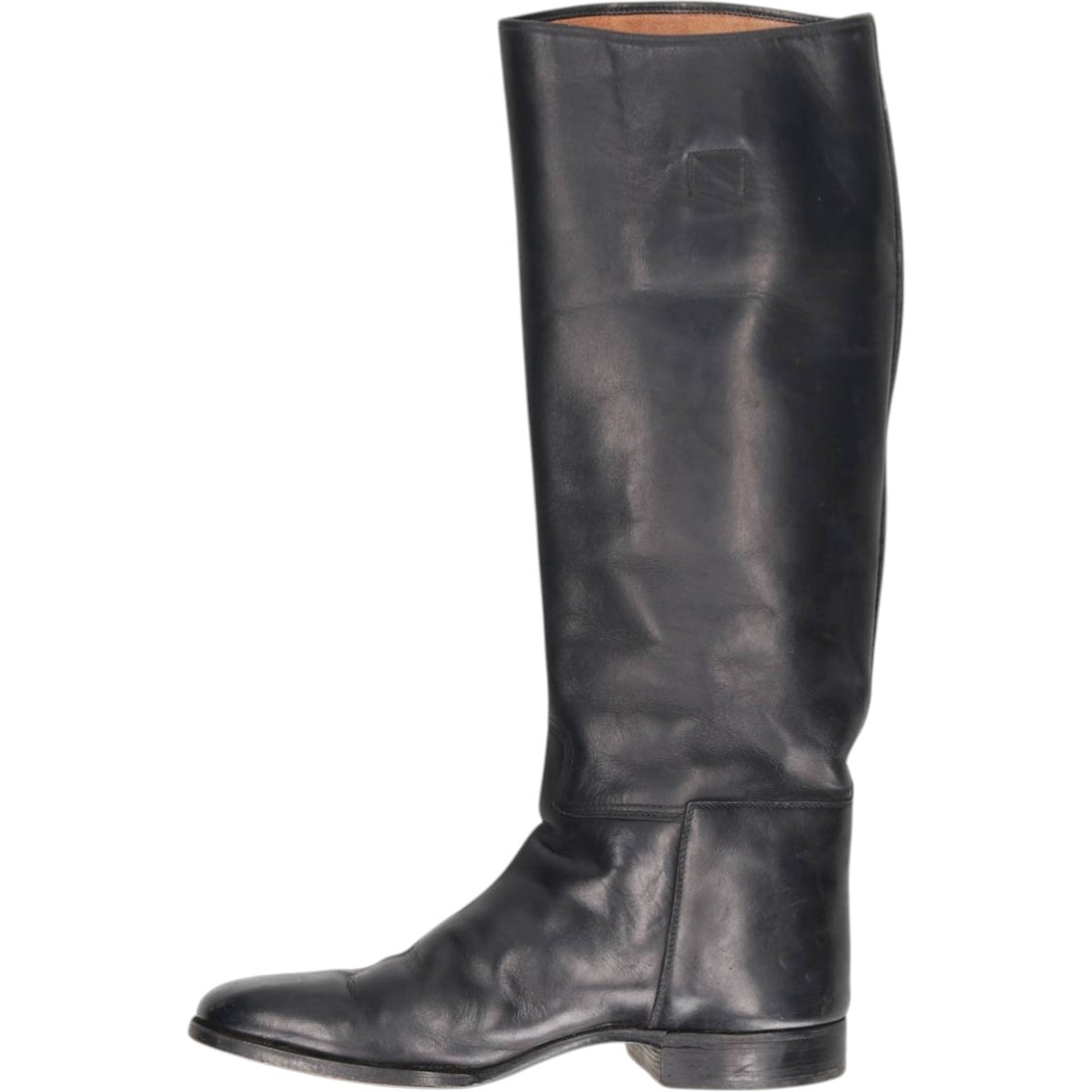 long boots 6 1/2 Women's 25.5cm unclear black type Vintage Second Hand