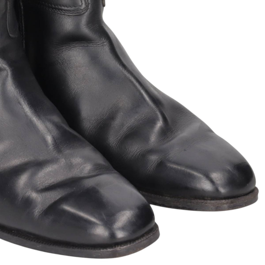 long boots 6 1/2 Women's 25.5cm unclear black type Vintage Second Hand