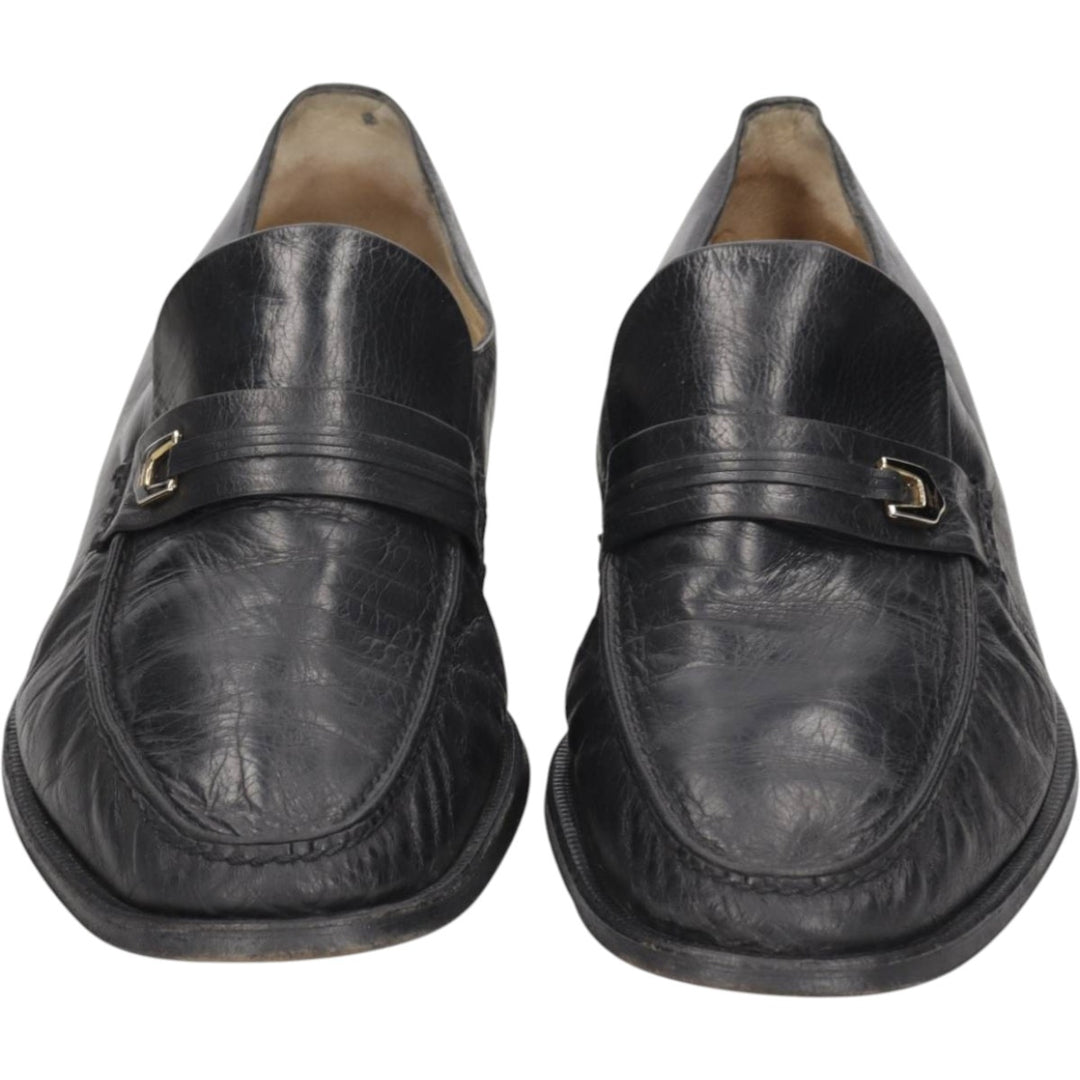 Moreschi monk strap shoes, made in Italy, size 7 1/2 Men's 26.0cm unclear black type Vintage Second Hand