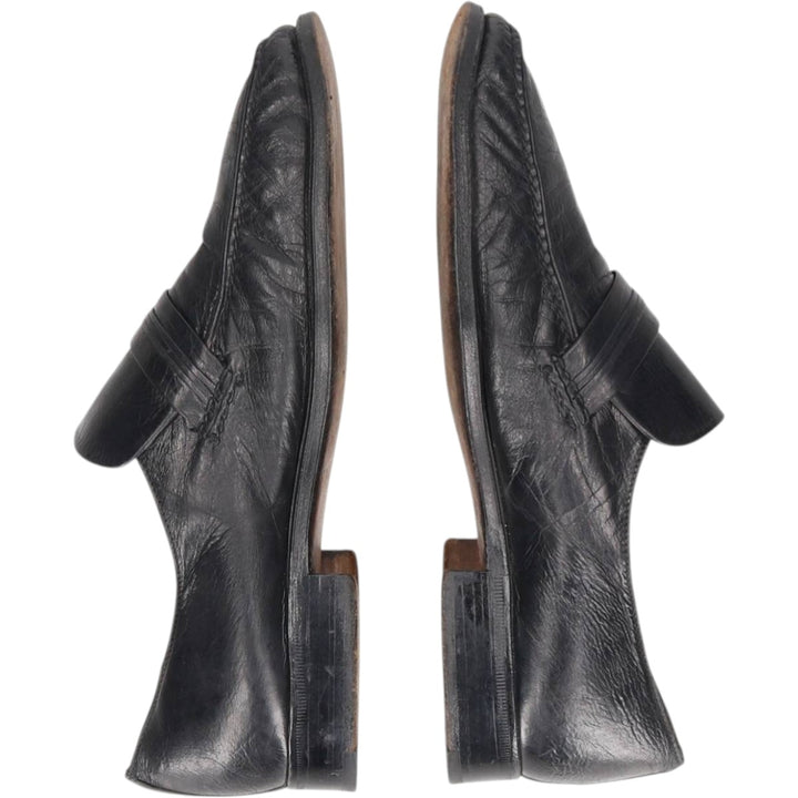 Moreschi monk strap shoes, made in Italy, size 7 1/2 Men's 26.0cm unclear black type Vintage Second Hand