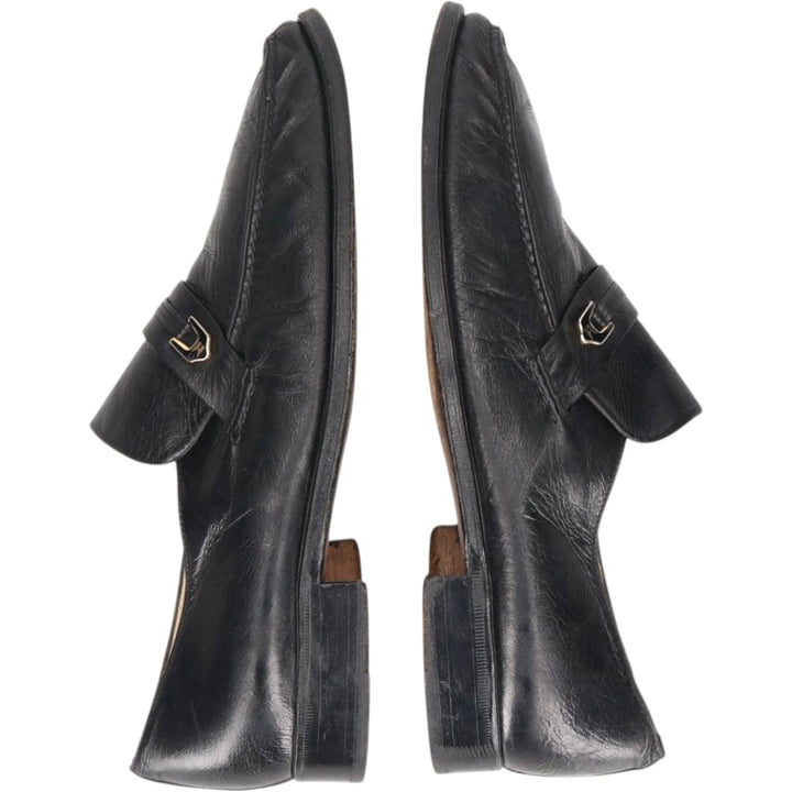 Moreschi monk strap shoes, made in Italy, size 7 1/2 Men's 26.0cm unclear black type Vintage Second Hand