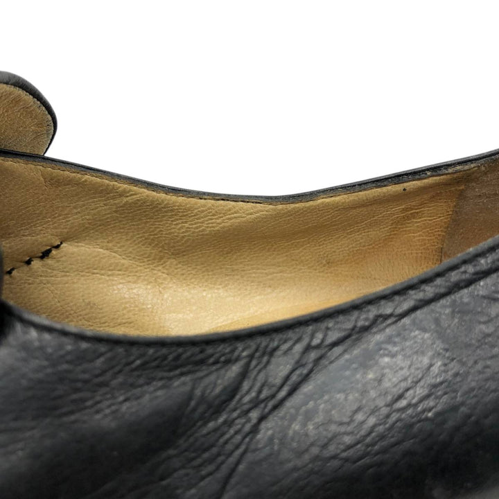 Moreschi monk strap shoes, made in Italy, size 7 1/2 Men's 26.0cm unclear black type Vintage Second Hand