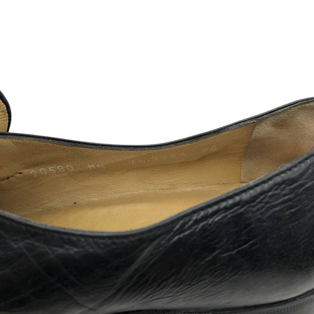 Moreschi monk strap shoes, made in Italy, size 7 1/2 Men's 26.0cm unclear black type Vintage Second Hand