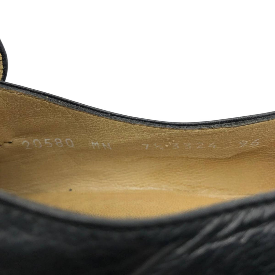 Moreschi monk strap shoes, made in Italy, size 7 1/2 Men's 26.0cm unclear black type Vintage Second Hand