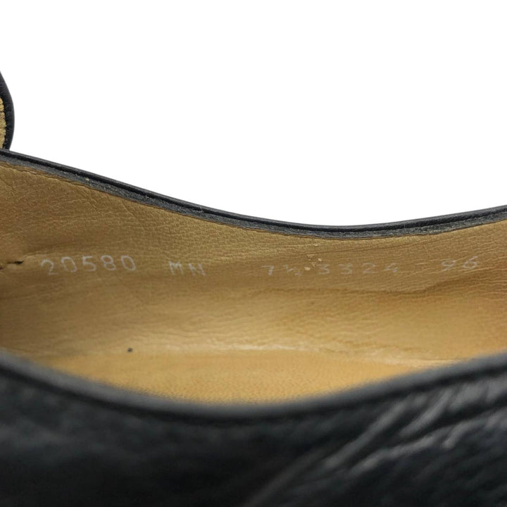Moreschi monk strap shoes, made in Italy, size 7 1/2 Men's 26.0cm unclear black type Vintage Second Hand