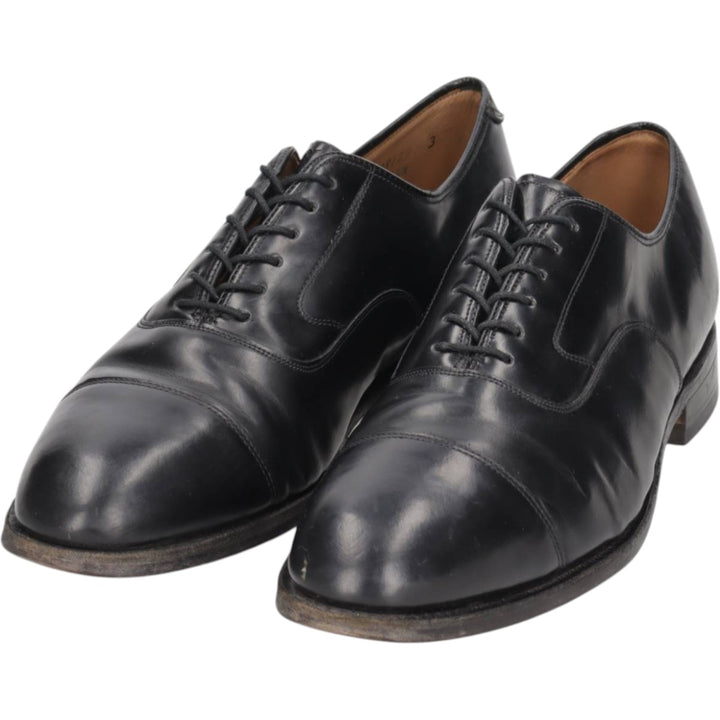 Johnston & Murphy OPTIMA Straight Tip Shoes, Made in USA, Size 9C Men's 27.0cm unclear black type Vintage Second Hand