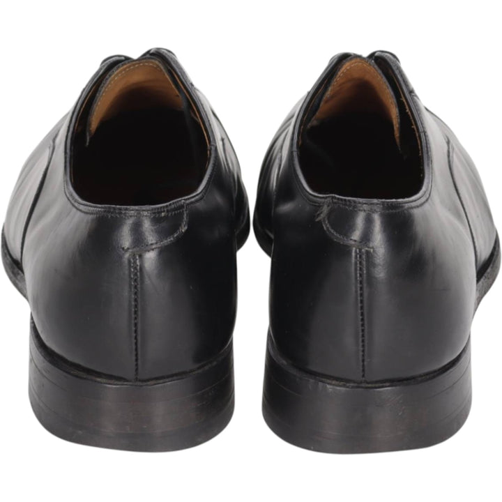 Johnston & Murphy OPTIMA Straight Tip Shoes, Made in USA, Size 9C Men's 27.0cm unclear black type Vintage Second Hand