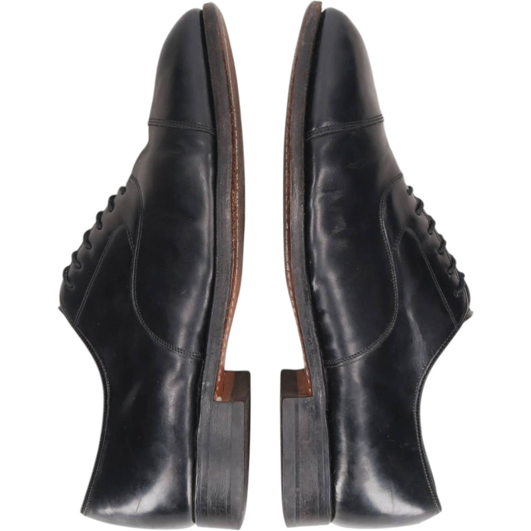 Johnston & Murphy OPTIMA Straight Tip Shoes, Made in USA, Size 9C Men's 27.0cm unclear black type Vintage Second Hand