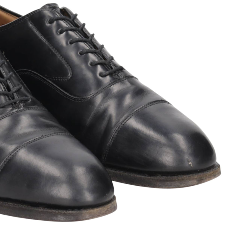 Johnston & Murphy OPTIMA Straight Tip Shoes, Made in USA, Size 9C Men's 27.0cm unclear black type Vintage Second Hand
