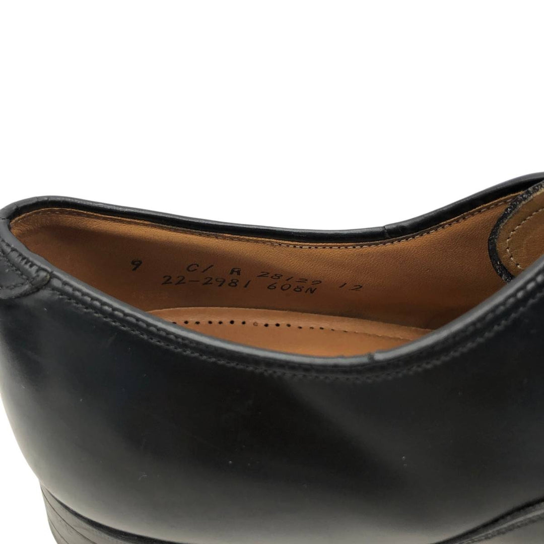Johnston & Murphy OPTIMA Straight Tip Shoes, Made in USA, Size 9C Men's 27.0cm unclear black type Vintage Second Hand