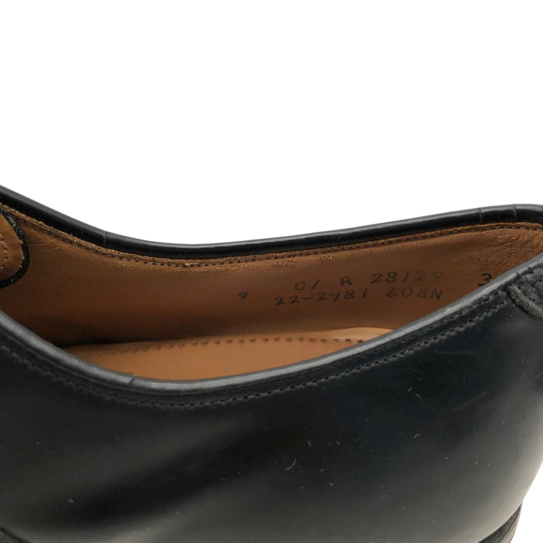 Johnston & Murphy OPTIMA Straight Tip Shoes, Made in USA, Size 9C Men's 27.0cm unclear black type Vintage Second Hand