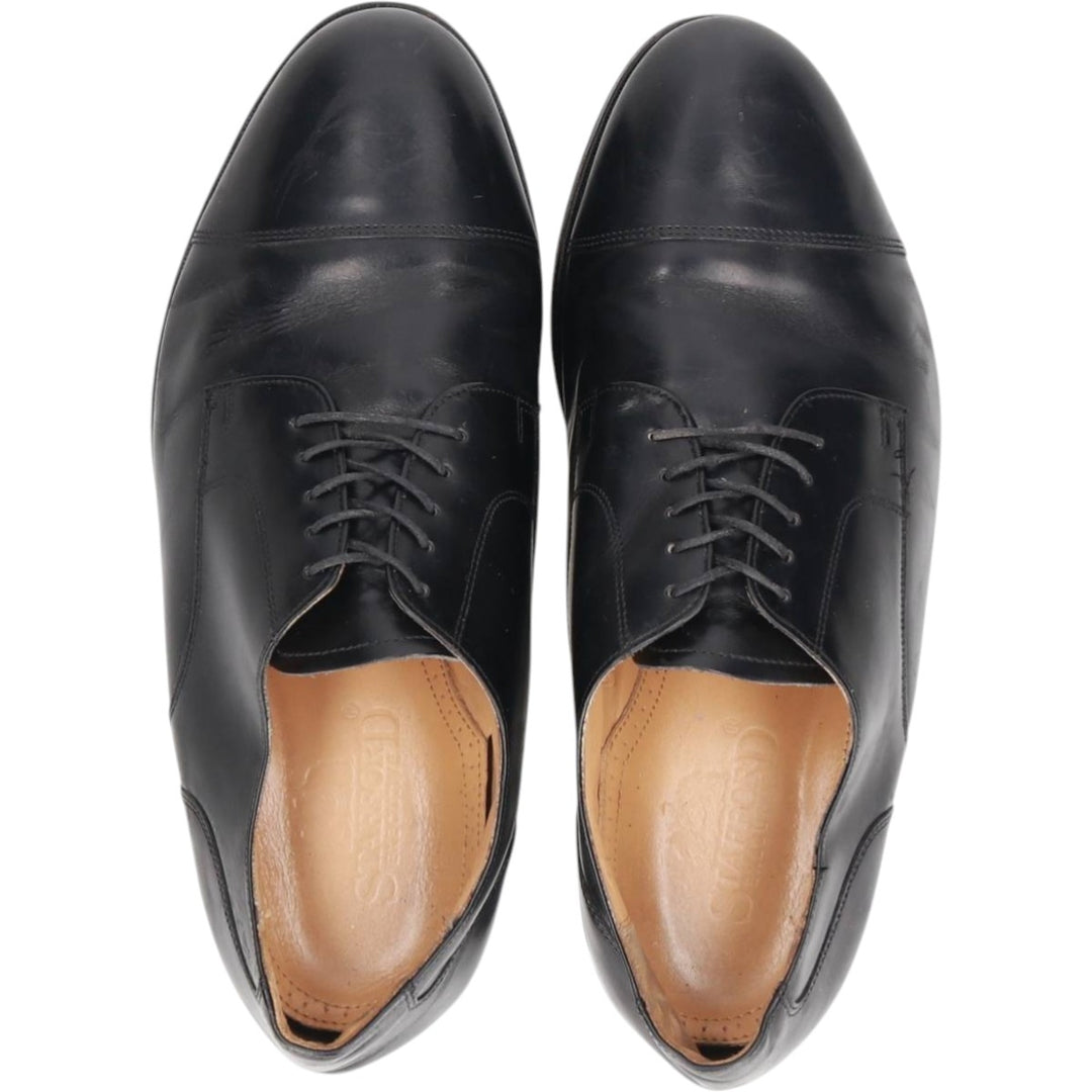 Stafford Straight Tip Shoes, Made in USA, Size 9 1/2EEE Men's 27.5cm genuine leather black type Vintage Second Hand