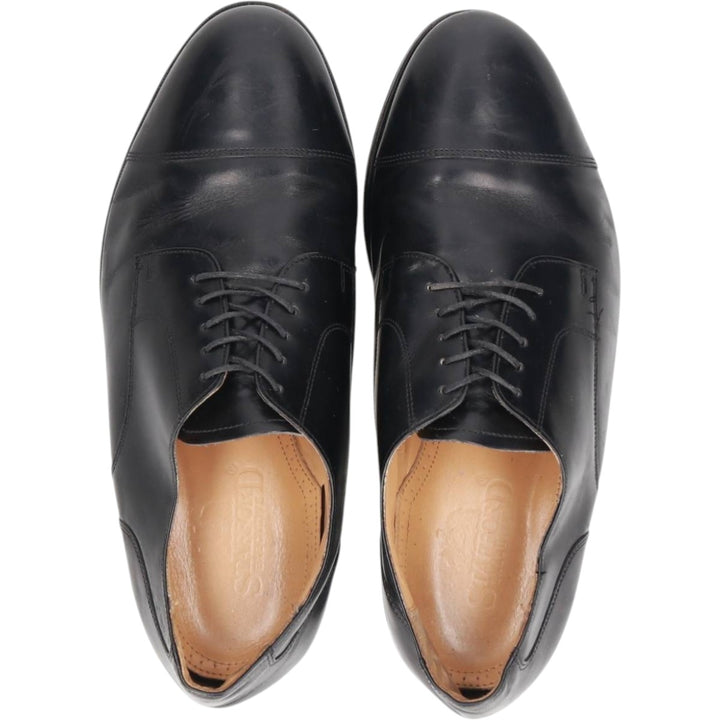 Stafford Straight Tip Shoes, Made in USA, Size 9 1/2EEE Men's 27.5cm genuine leather black type Vintage Second Hand