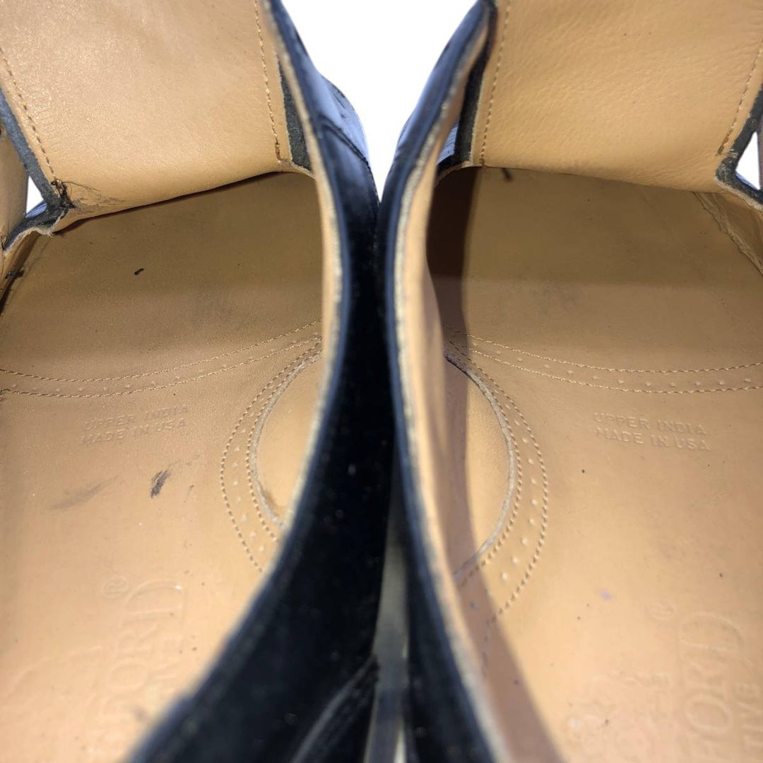 Stafford Straight Tip Shoes, Made in USA, Size 9 1/2EEE Men's 27.5cm genuine leather black type Vintage Second Hand