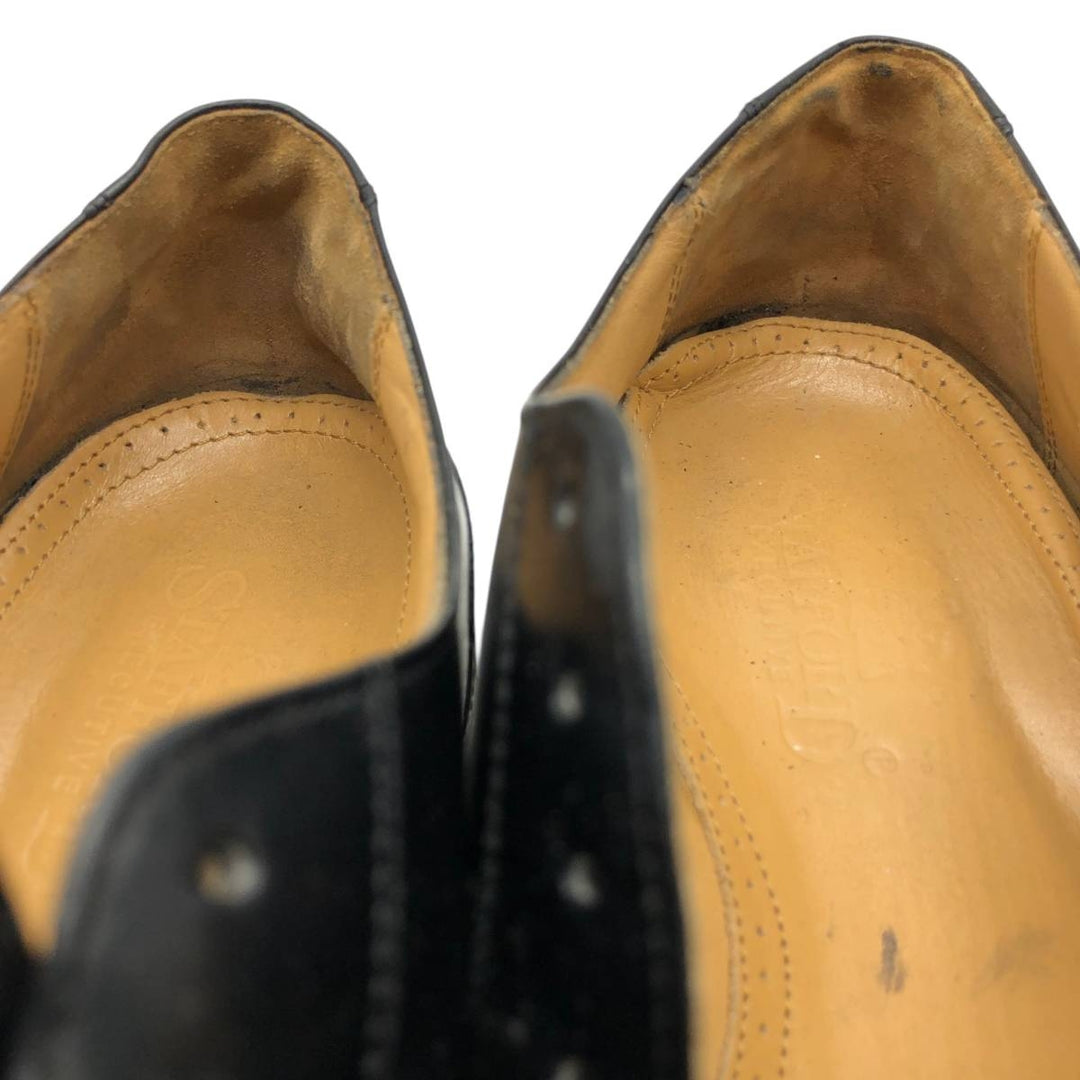 Stafford Straight Tip Shoes, Made in USA, Size 9 1/2EEE Men's 27.5cm genuine leather black type Vintage Second Hand