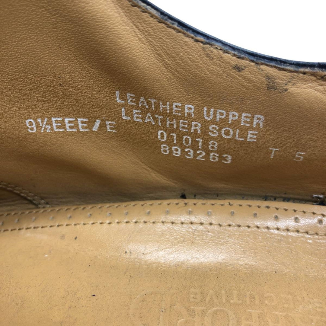 Stafford Straight Tip Shoes, Made in USA, Size 9 1/2EEE Men's 27.5cm genuine leather black type Vintage Second Hand
