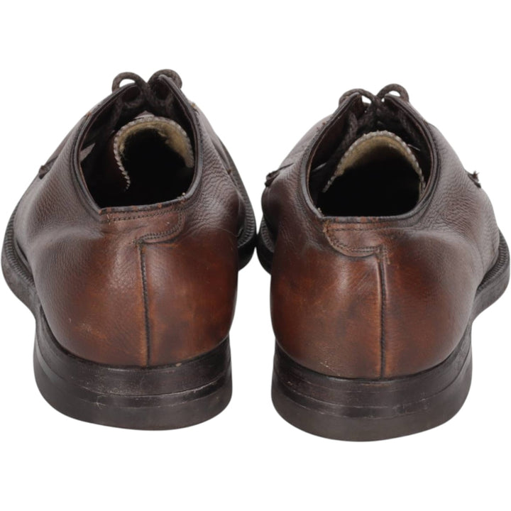 Florsheim plain toe shoes, size 8E Men's 26.0cm unclear brown type Vintage Second Hand