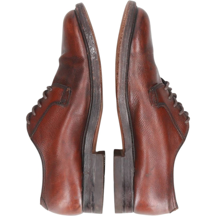 Florsheim plain toe shoes, size 8E Men's 26.0cm unclear brown type Vintage Second Hand