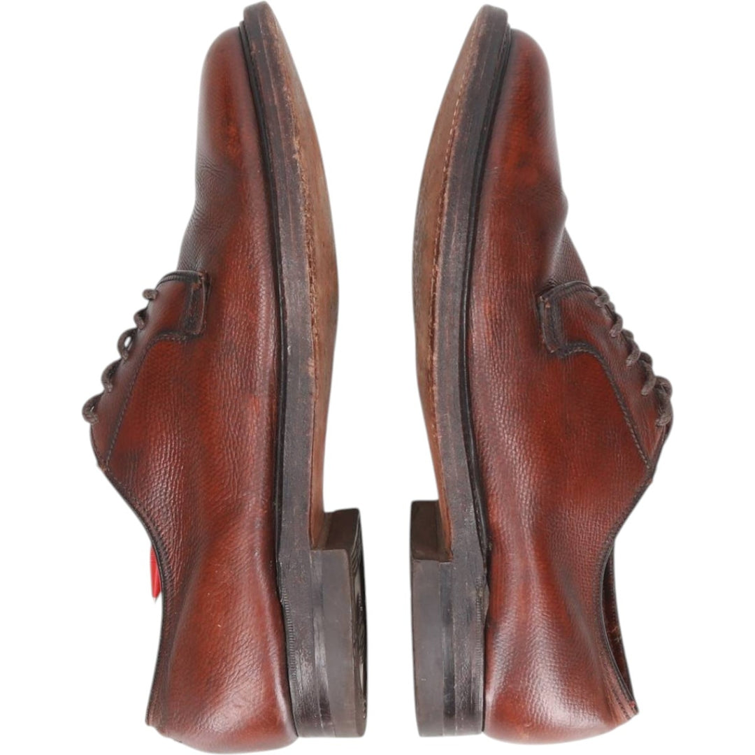 Florsheim plain toe shoes, size 8E Men's 26.0cm unclear brown type Vintage Second Hand