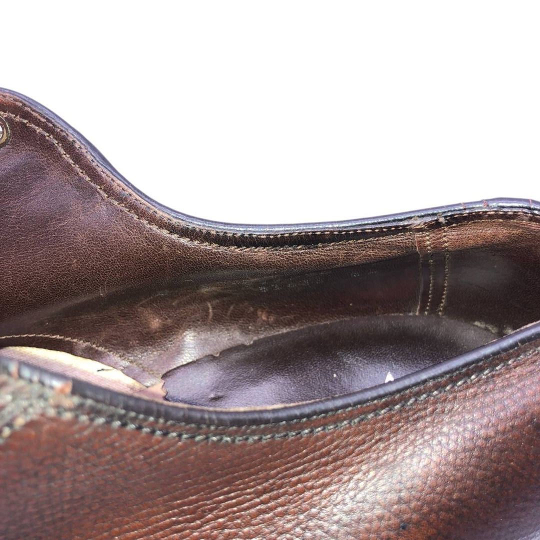 Florsheim plain toe shoes, size 8E Men's 26.0cm unclear brown type Vintage Second Hand