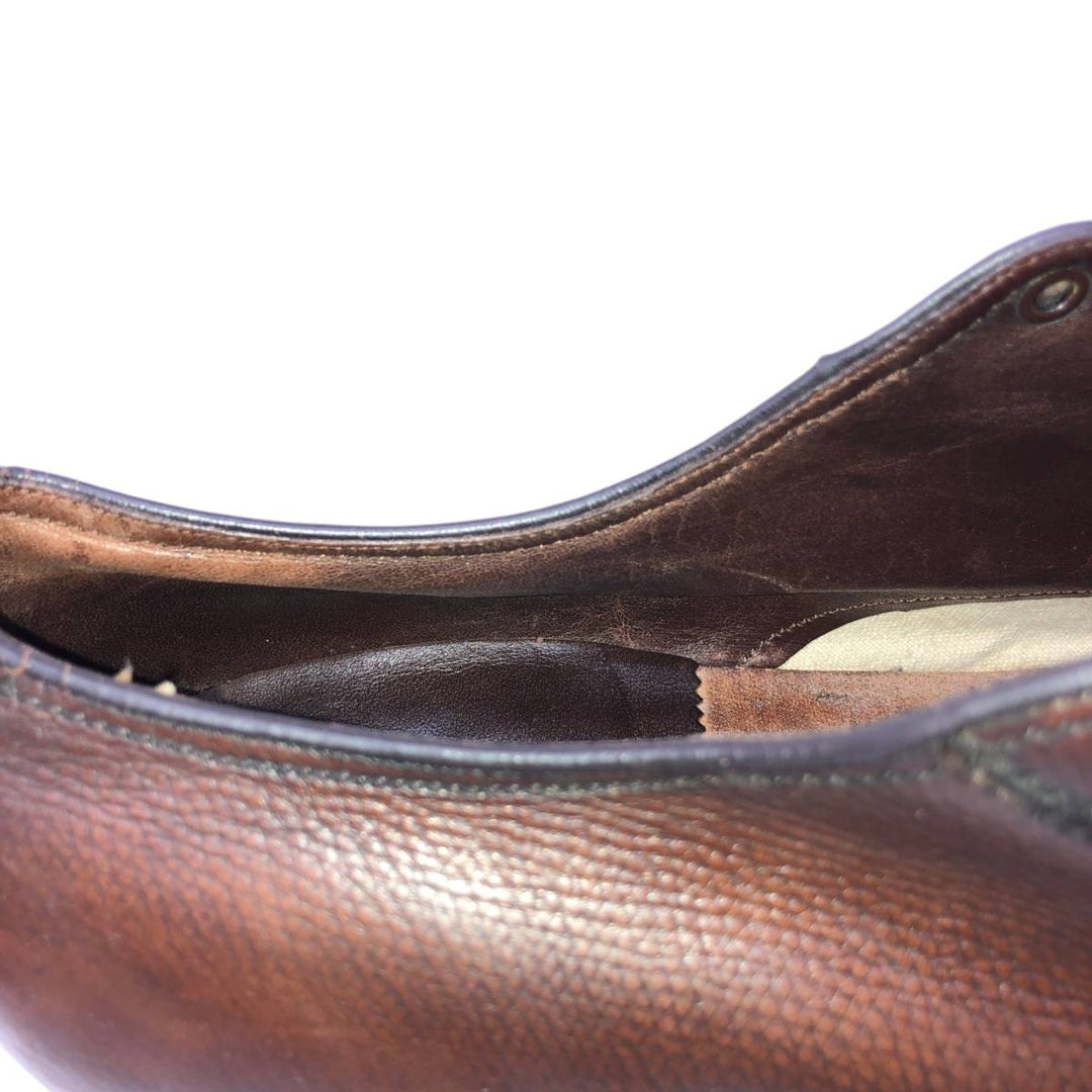 Florsheim plain toe shoes, size 8E Men's 26.0cm unclear brown type Vintage Second Hand
