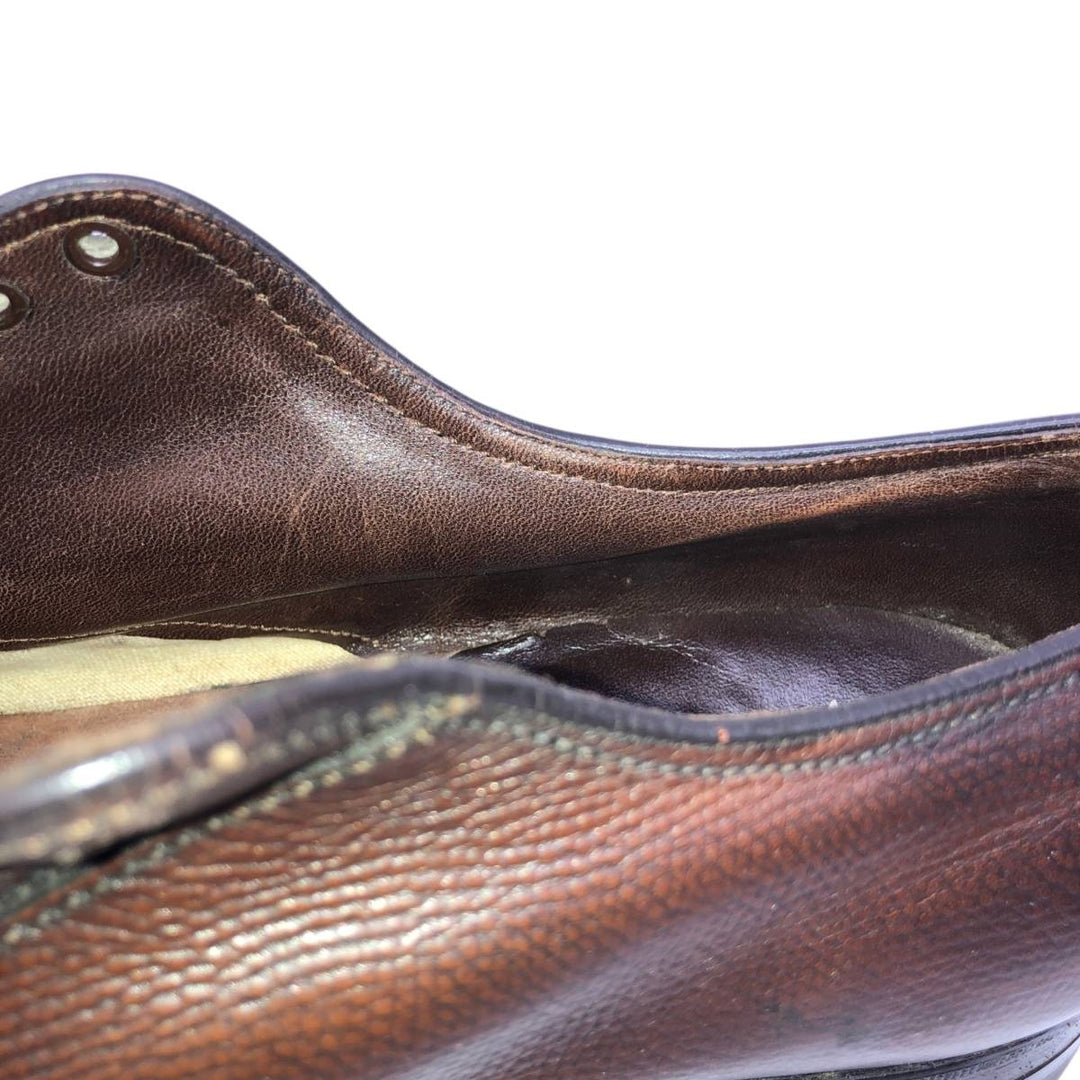 Florsheim plain toe shoes, size 8E Men's 26.0cm unclear brown type Vintage Second Hand