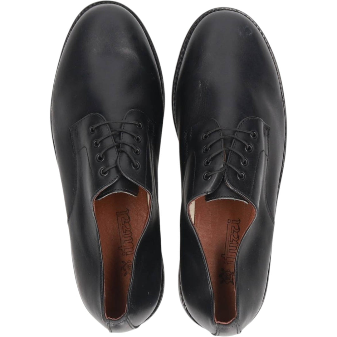 ITUZZI Plain Toe Shoes, Made in Spain, Size 40 Men's 26.5cm genuine leather black type Vintage Second Hand