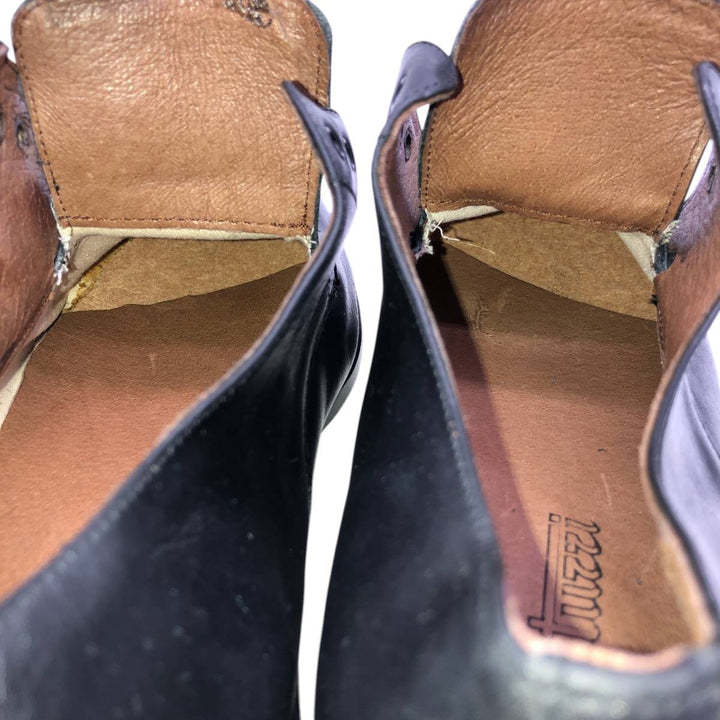 ITUZZI Plain Toe Shoes, Made in Spain, Size 40 Men's 26.5cm genuine leather black type Vintage Second Hand