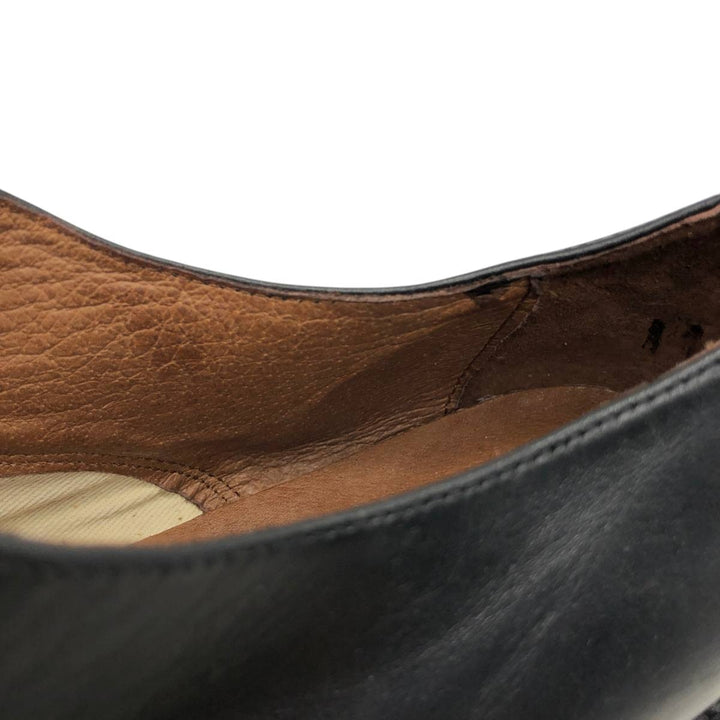 ITUZZI Plain Toe Shoes, Made in Spain, Size 40 Men's 26.5cm genuine leather black type Vintage Second Hand