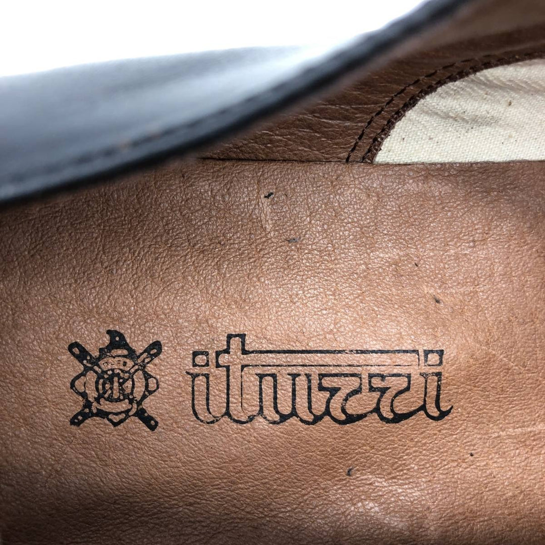 ITUZZI Plain Toe Shoes, Made in Spain, Size 40 Men's 26.5cm genuine leather black type Vintage Second Hand