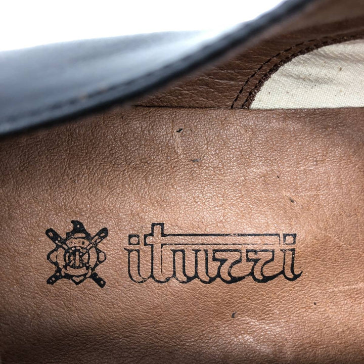 ITUZZI Plain Toe Shoes, Made in Spain, Size 40 Men's 26.5cm genuine leather black type Vintage Second Hand