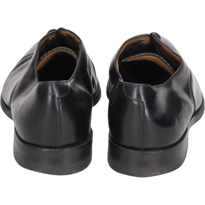 Loake Straight Tip Shoes, Made in England, Size 8 Men's 26.5cm genuine leather black type Vintage Second Hand