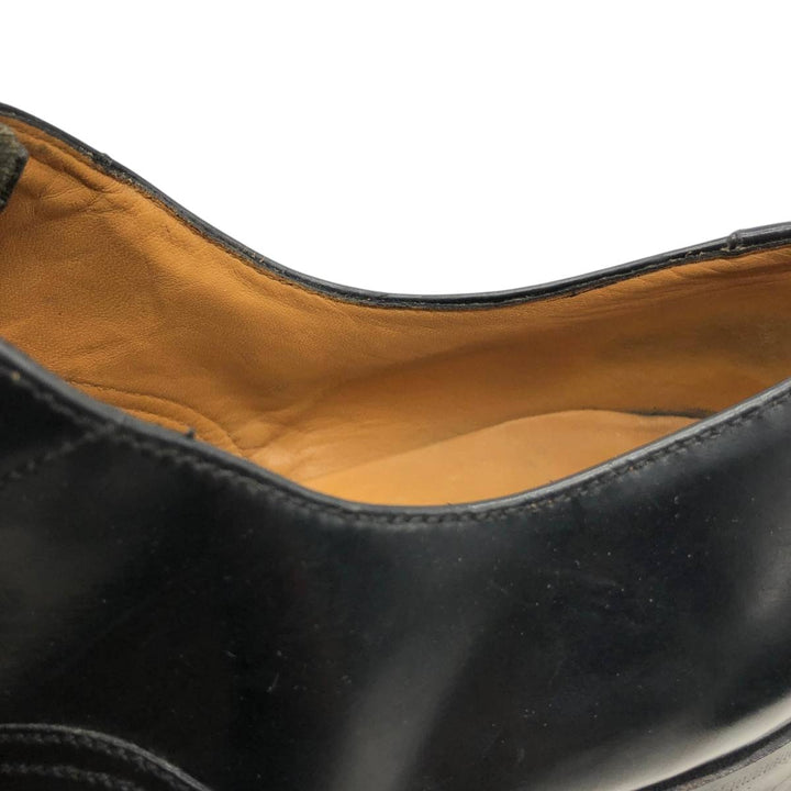 Loake Straight Tip Shoes, Made in England, Size 8 Men's 26.5cm genuine leather black type Vintage Second Hand