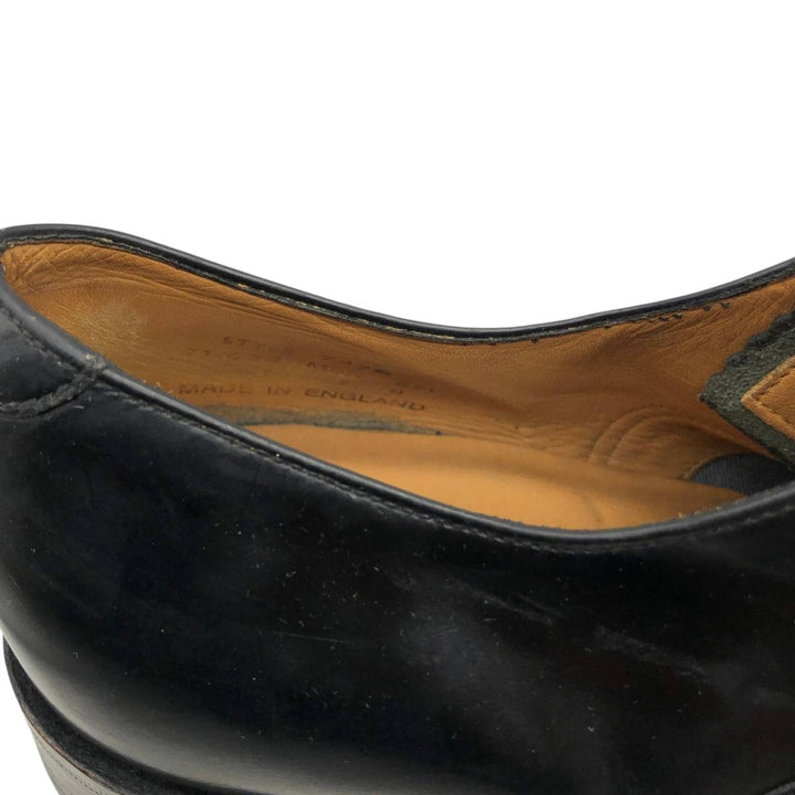Loake Straight Tip Shoes, Made in England, Size 8 Men's 26.5cm genuine leather black type Vintage Second Hand