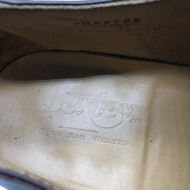 BEXLEY Plain Toe Shoes, Made in England, Size 40 Men's 27.0cm genuine leather brown type Vintage Second Hand