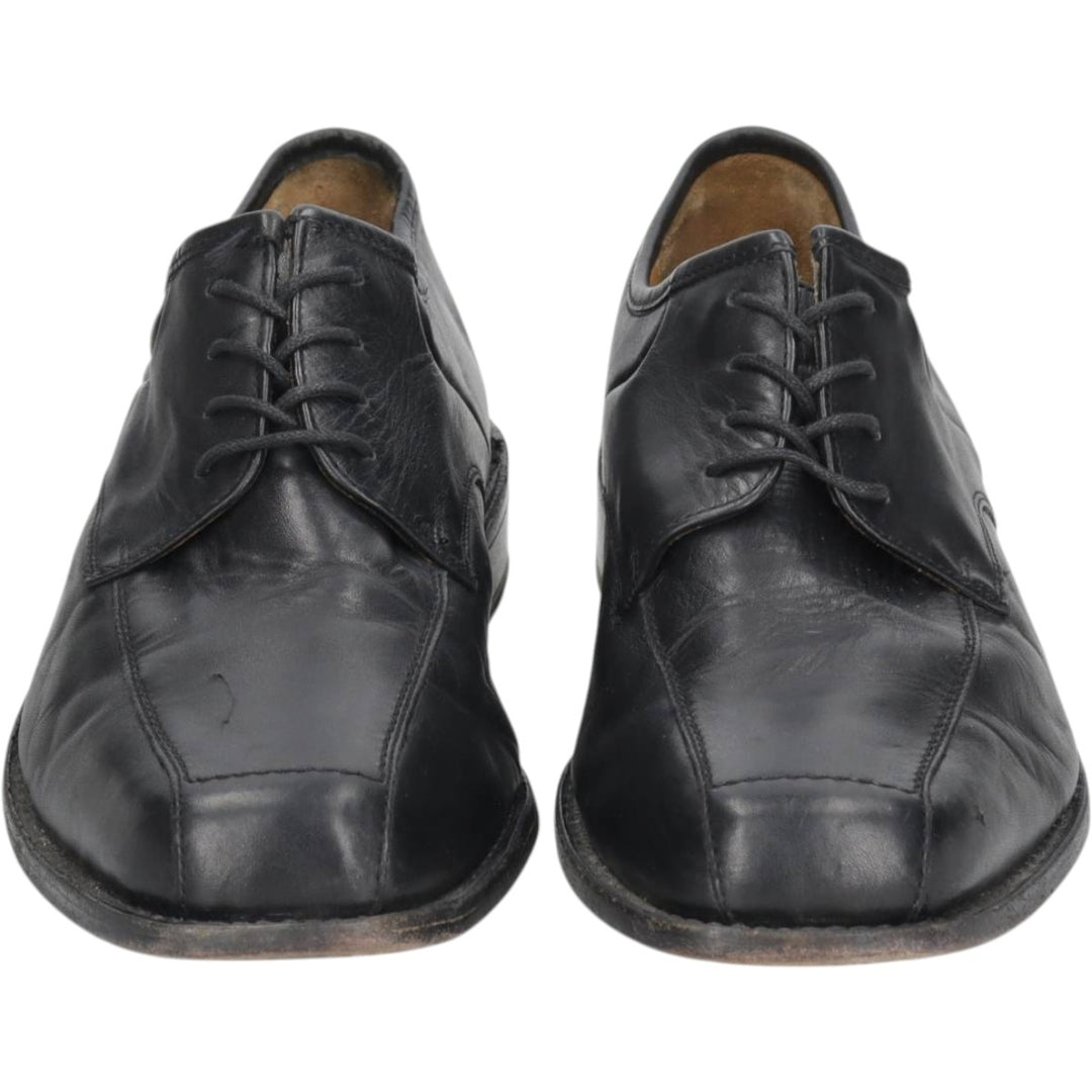 BORELLI Square Toe U-Tip Shoes, Size 42 Men's 26.0cm genuine leather black type Vintage Second Hand