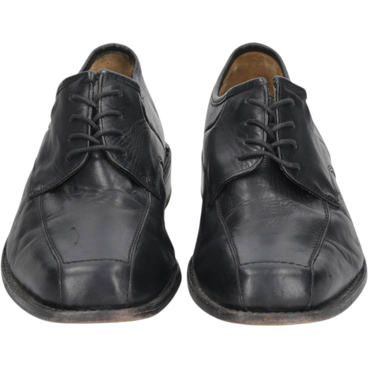 BORELLI Square Toe U-Tip Shoes, Size 42 Men's 26.0cm genuine leather black type Vintage Second Hand