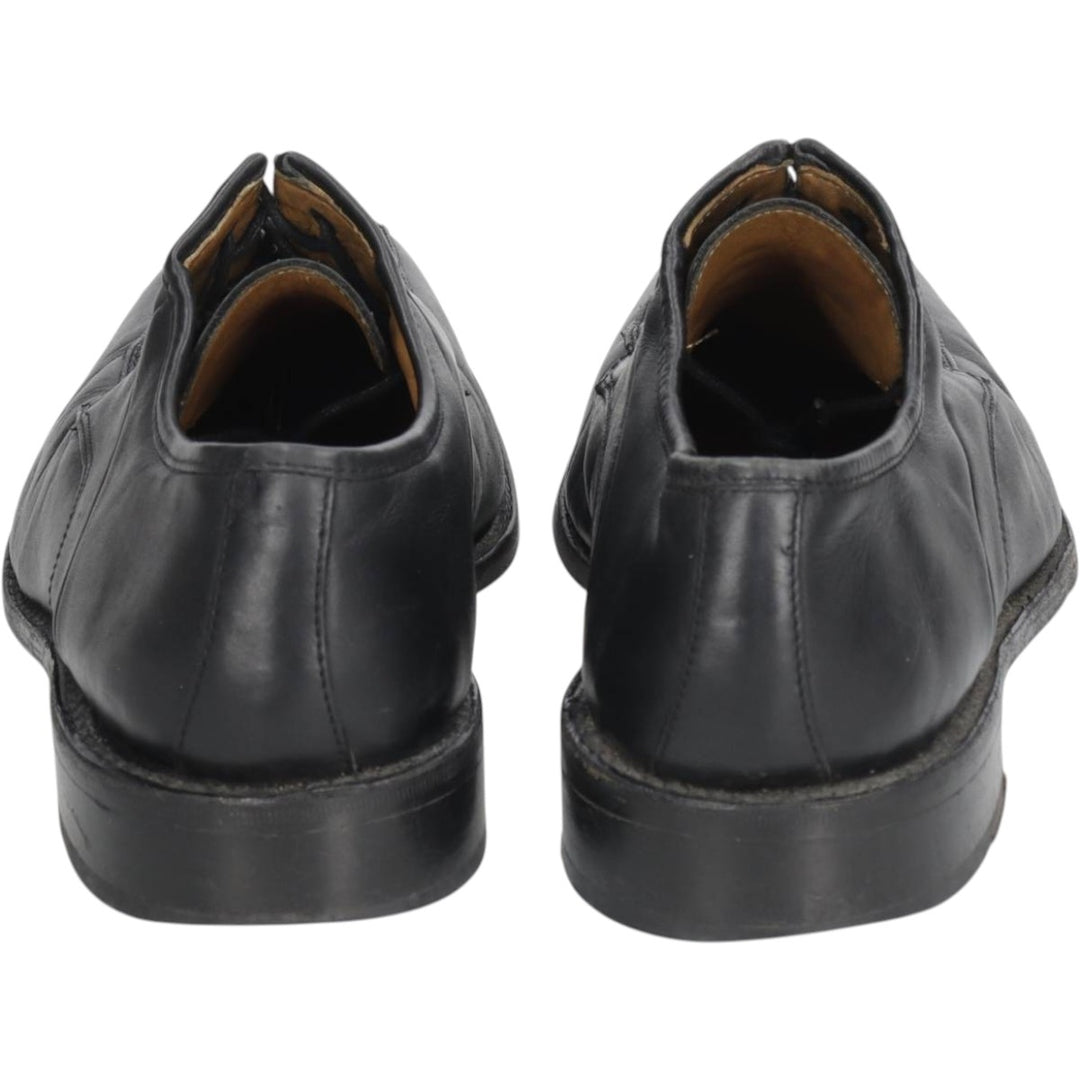 BORELLI Square Toe U-Tip Shoes, Size 42 Men's 26.0cm genuine leather black type Vintage Second Hand