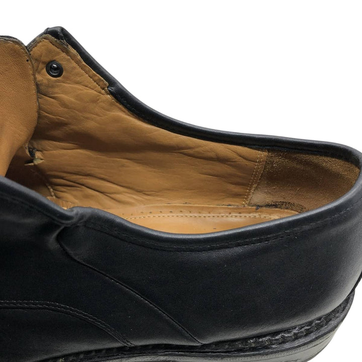 BORELLI Square Toe U-Tip Shoes, Size 42 Men's 26.0cm genuine leather black type Vintage Second Hand