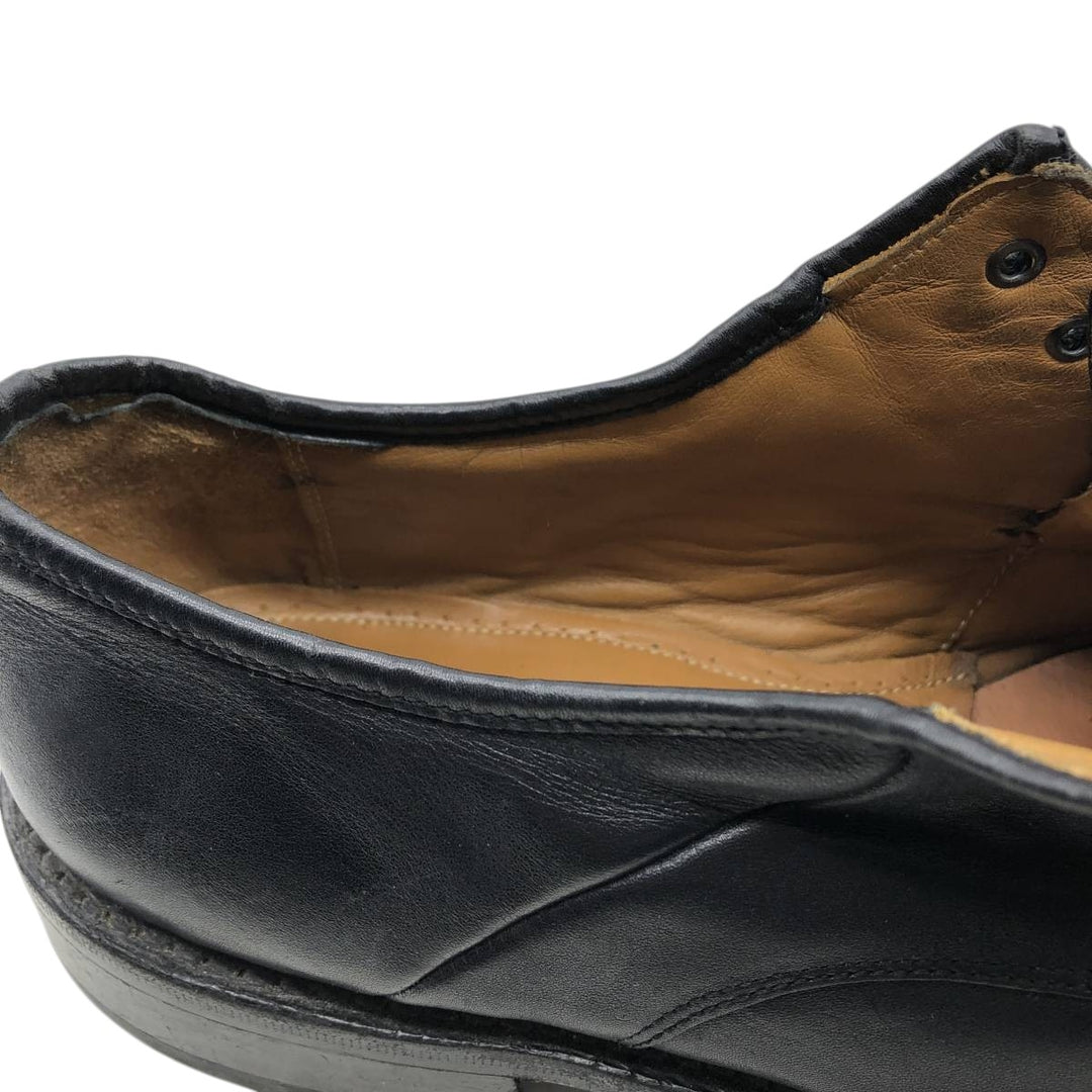 BORELLI Square Toe U-Tip Shoes, Size 42 Men's 26.0cm genuine leather black type Vintage Second Hand