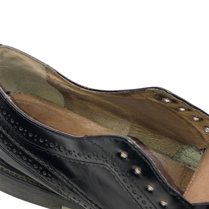 WALL STREET Full Brogue Wingtip Shoes, Size 42 (Men's, equivalent to 10.6 inches) /saa015052 Men's 27.0cm unclear black type Vintage Second Hand